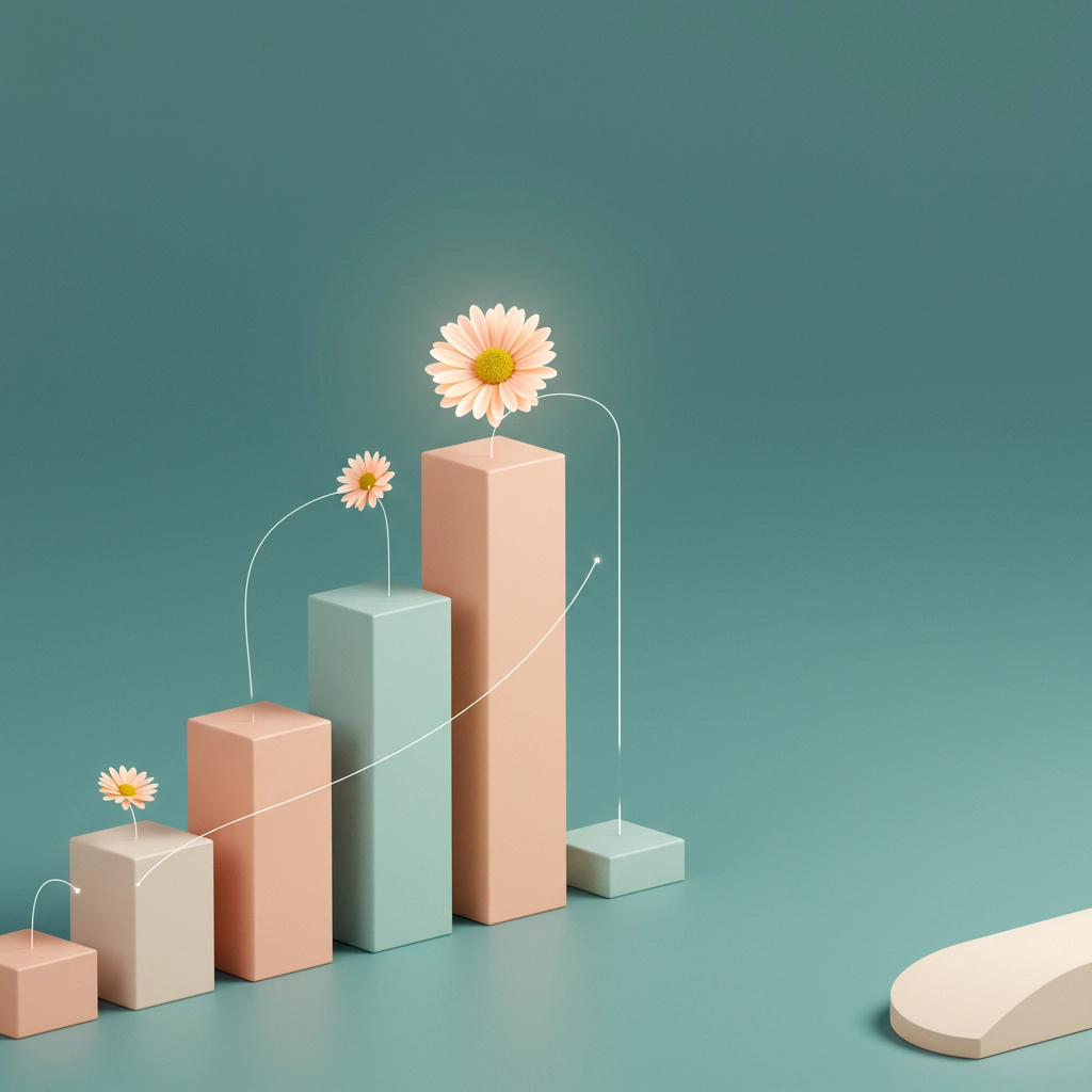 Colorful abstract 3D objects