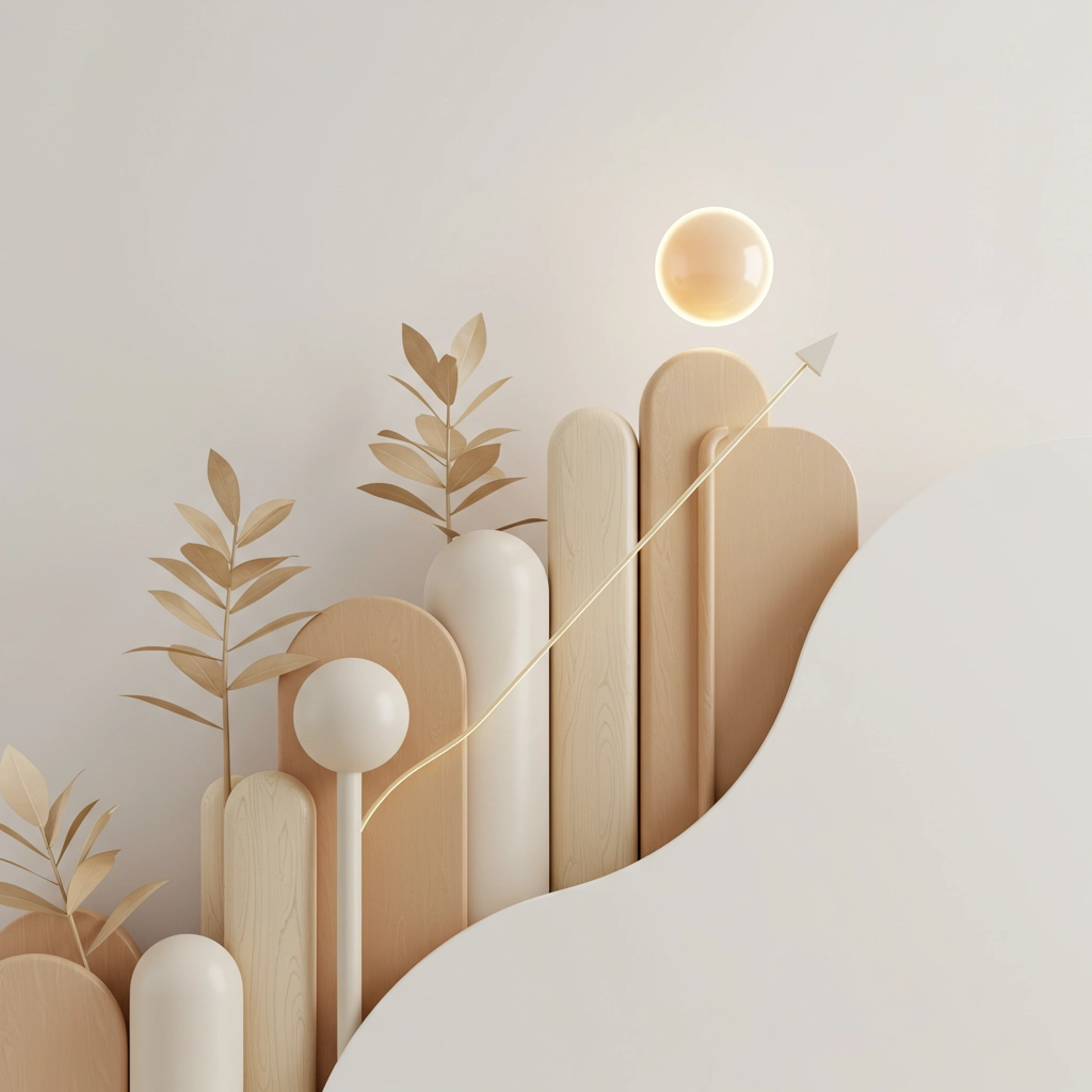 Colorful abstract 3D objects