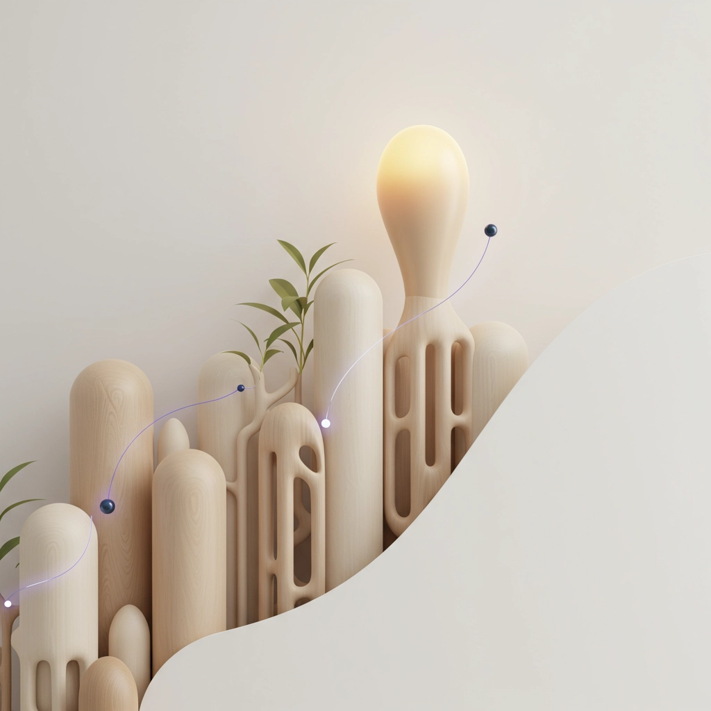 Colorful abstract 3D objects