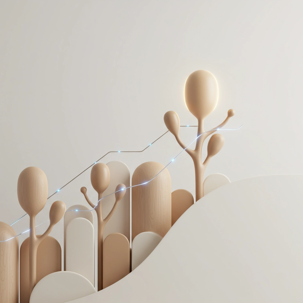 Colorful abstract 3D objects